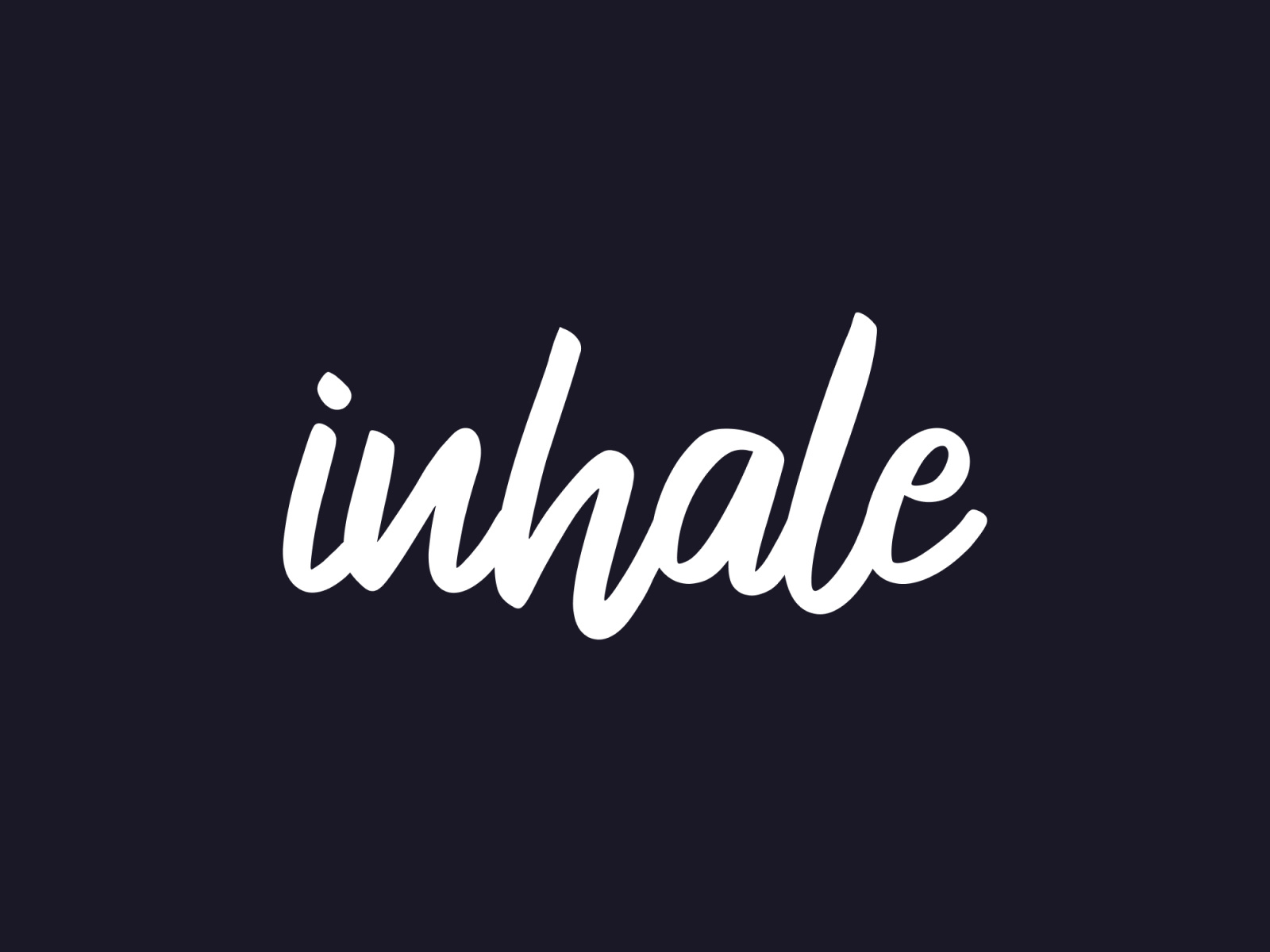 Inhale meditation app logo design by Anna-Kaisa Parviainen on Dribbble