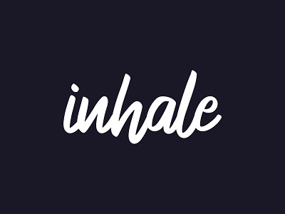 Inhale meditation app logo design