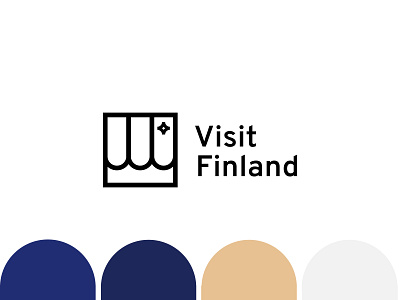 Visit Finland logo design brand design branding design graphic design line art logo logo design logomark logotype minimalistic minimalistic logo simple vector