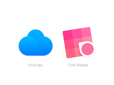 Mac Replacement Icons: Cloud App & Color Snapper