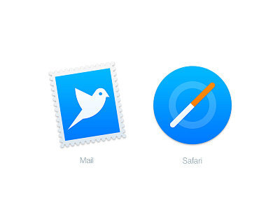 Mac Replacement Icons: Mail & Safari icon mac mail safari yosemite