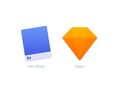 Mac Replacement Icons: After Effects & Sketch