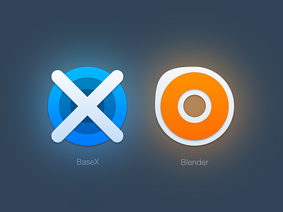 Mac Replacement Icons: BaseX & Blender basex blender icon mac
