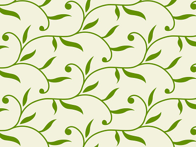 Free Decorative Leaves Seamless Vector Pattern