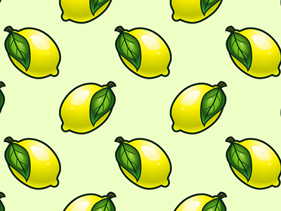 Lemon Fruit Seamless Pattern