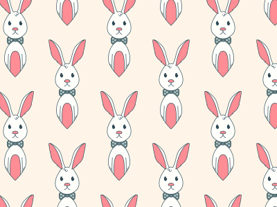 Free Bunny Vector Seamless Vector Pattern animal bunny cute easter free pattern rabbit seamless seamless pattern surface design vector