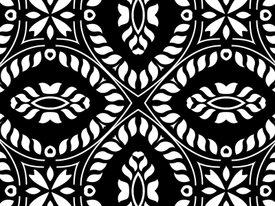 FreeDecorative Black And White Seamless Vector Pattern