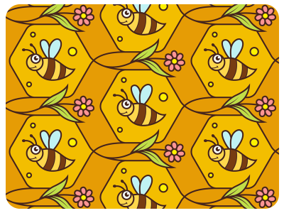 Bee Seamless Vector Pattern bee download frebie free pattern seamless vector