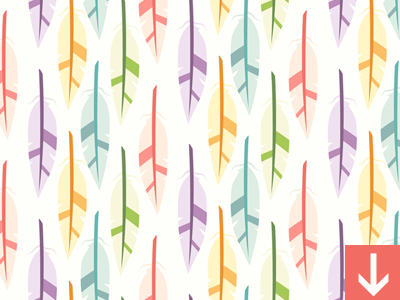 Feathers Seamless Vector Pattern Dribbble background decorative download feather frebie free geometry pattern seamless vector