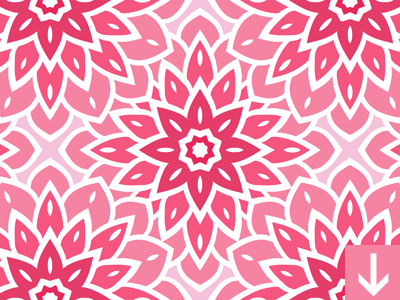 Pink Flower Seamless Pattern background decorative floral free geometric mandala pattern seamless vector