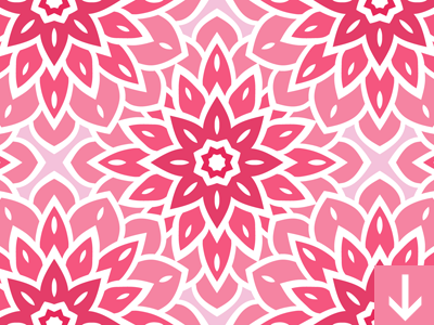 Pink Flower Seamless Pattern