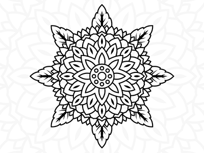 Free Flower Mandala Design