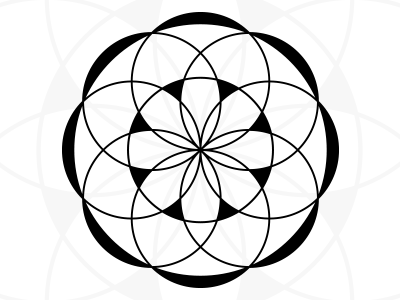 Free Round Mandala - Made from circles