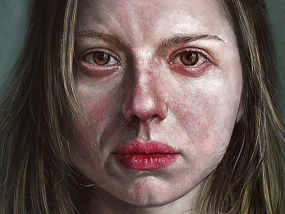 Digital painting art digital face girl illustration painting photoshop portrait realistic