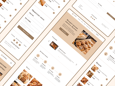 Website for bakery design figma mobile ui ux web design