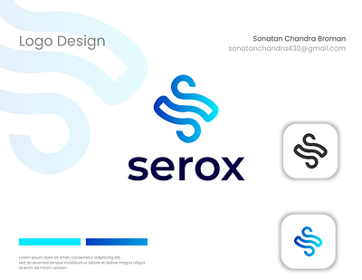 serox 3d app app logo design branding branding design business logo creat creative logo design graphic design logo