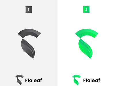 Floleaf bran identity design business design font green icon leaf logo letter f logo design minimal modern natural organic symbol template treandy tree ui vector web