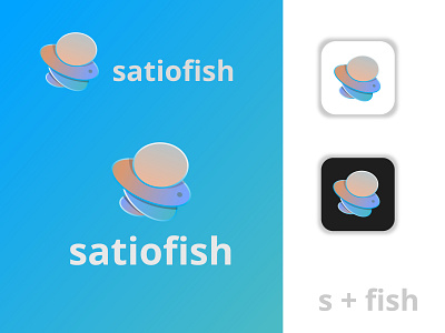 satiofish modern logo design 3d logo app brand identity colorful logo fish logo icon illustration letter s letter s with fish logo logo design logo maker modern logo monogram professional symbol template trendy logo unique unique logo vector