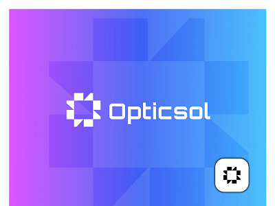 Opticsol company logo design