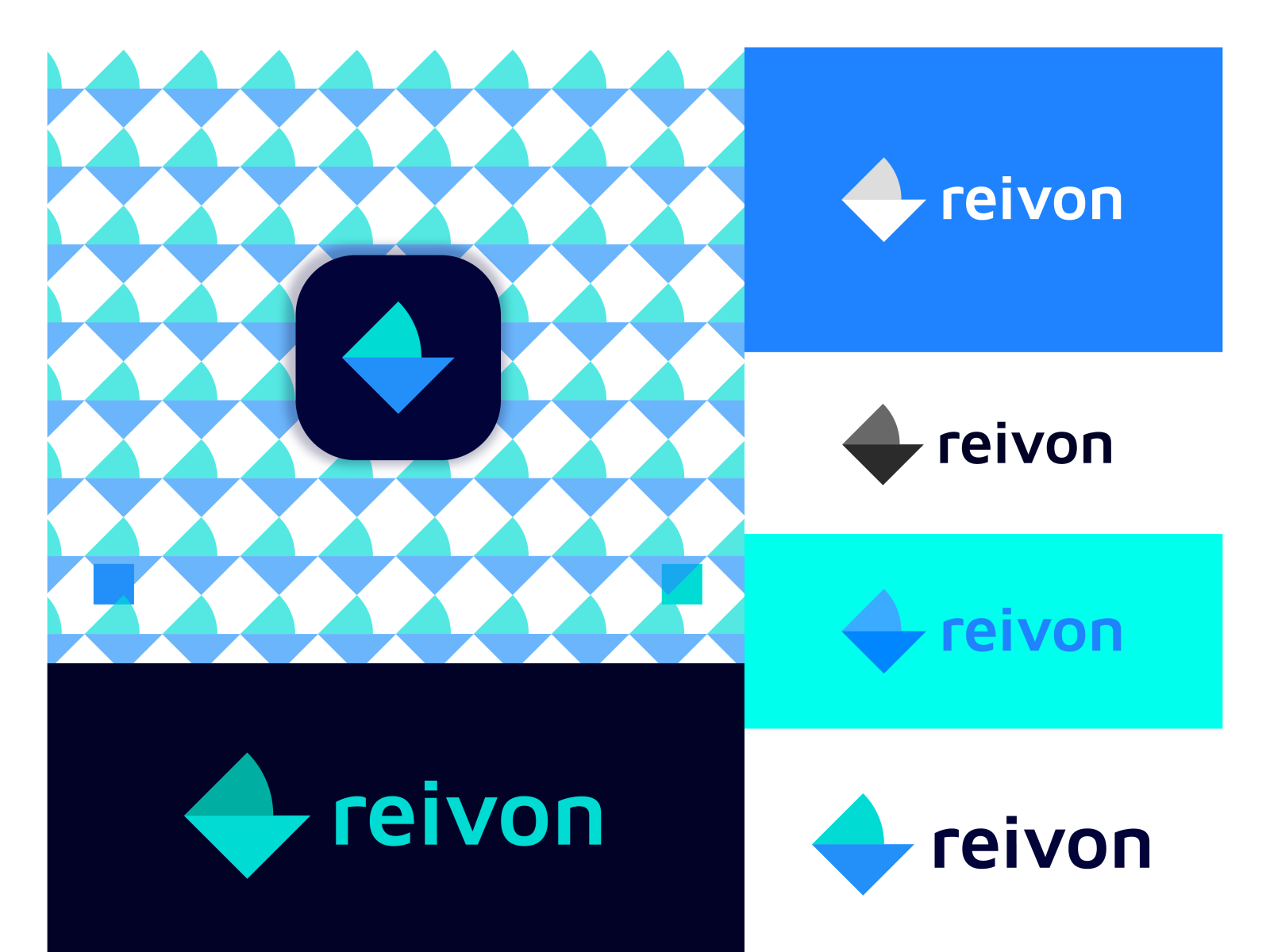 reivon logo design by Donlift on Dribbble