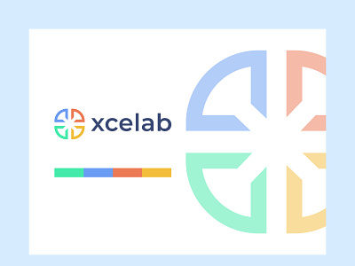 xcelab medical company logo design