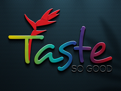 Taste So Good ! 3d branding graphic design logo ui