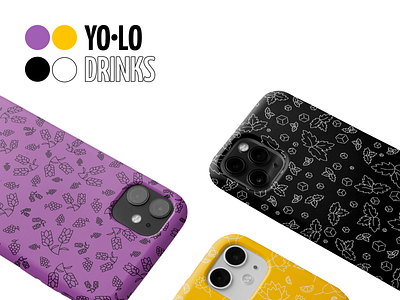 Мерч для бренда напитков Yolo Drinks branding design figma graphic design illustration merch vector