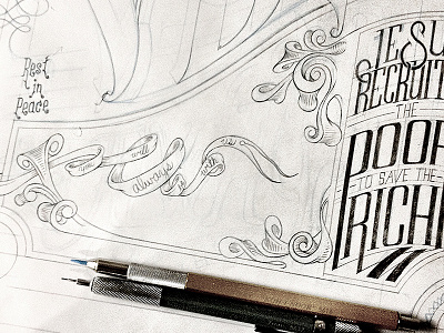 Vote Dribbbs3 banner hand lettering illustration lettering scrolls type typography