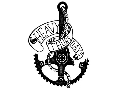 HT Chain & Anchor anchor hand lettering illustration nautical stipple timothy brennan track bike