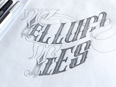 Tellum Ties Process hand lettering lettering logotype timothy brennan type type illustration typography