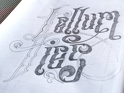 Tellum Ties Process hand lettering lettering logotype timothy brennan type type illustration typography