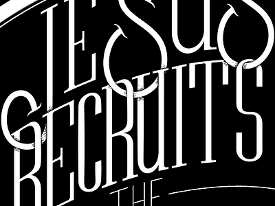 Jesus Recruits hand lettering lettering timothy brennan type type illustration typography vector illustration