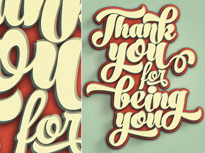 Thank You for Being You lettering timothy brennan type type illustration typography