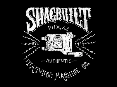 Shagbuilt 1 american vintage brand identity hand drawn hand lettering logo rough sketch timothy brennan