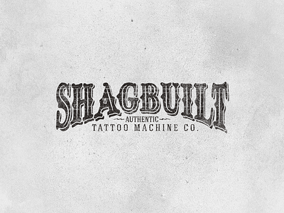 Shagbuilt Primary branding hand drawn illustration logo tattoo machine timothy brennan vector