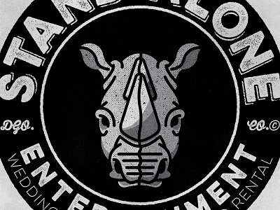 Stand Alone Entertainment brand identity illustration logo design rhino style guide timothy brennan