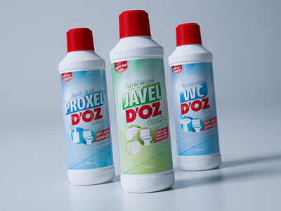 DOZ_Cleaning product bleach clean cleaning packaging