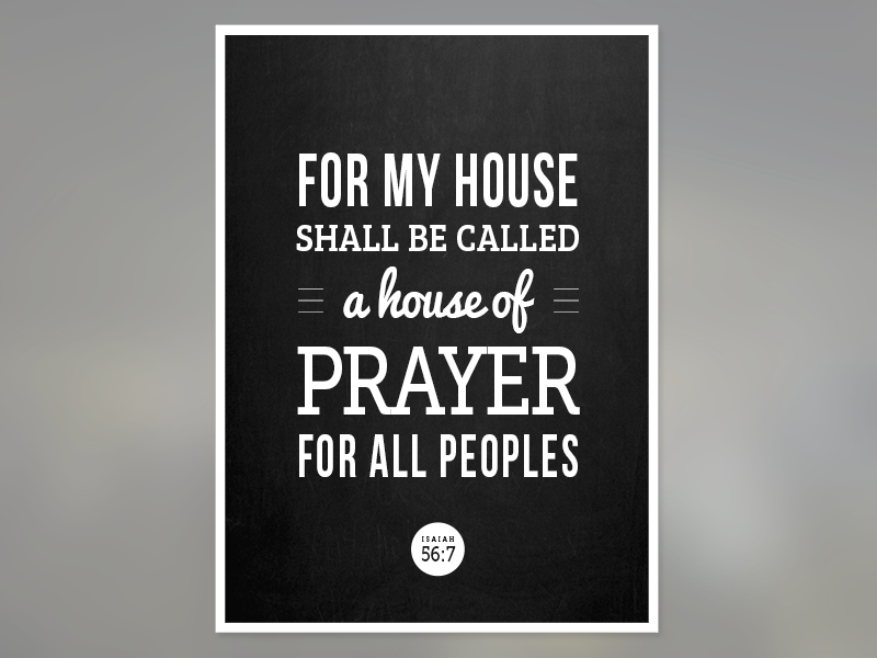 Isaiah Poster typography christian bible verse poster