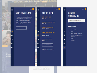 Side Drawer Navigation - Graceland