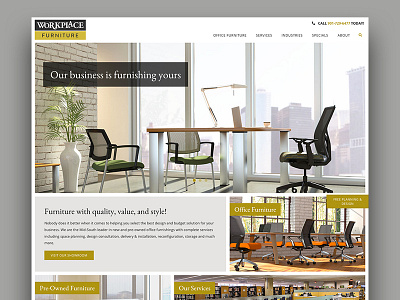 Workplace Furniture business furniture web design website