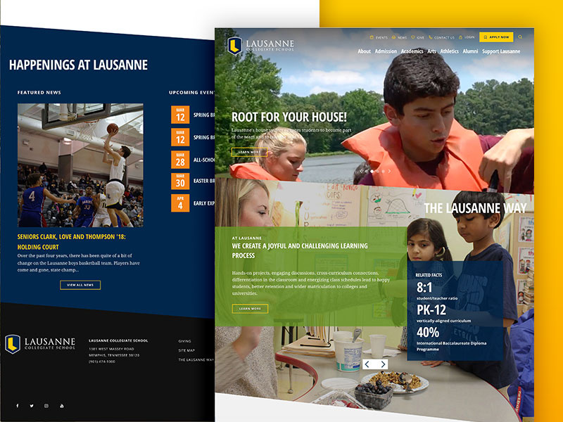 Lausanne School website memphis school education