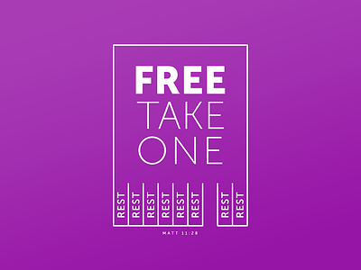 Free Take One christian christianity poster