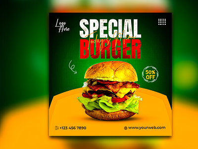 special burger social media post