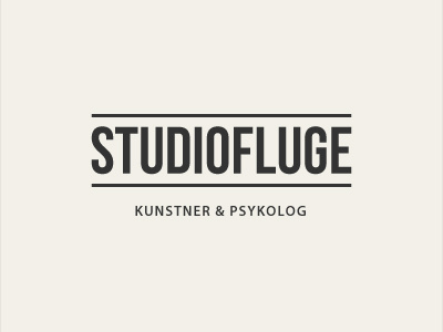 Logodesign for Studiofluge