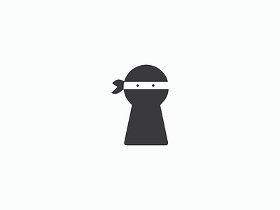 SecureNinja brand branding identity lock logo mark ninja ninjalogo protection security logo