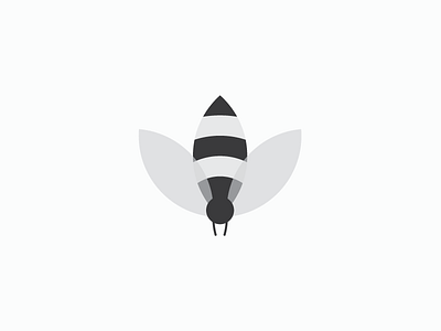 Bee + Flower bee bee flower bee logo brand branding creative logo flower flower icon identity logo mark