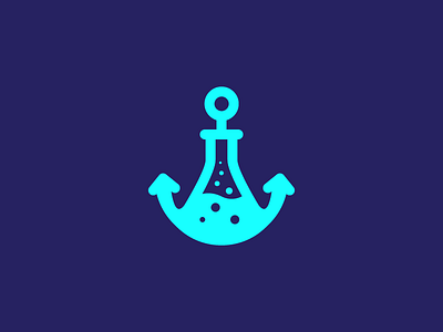 Anchor Labs anchor anchor tag brand design experiment flask icon identity lab logo logotype mark