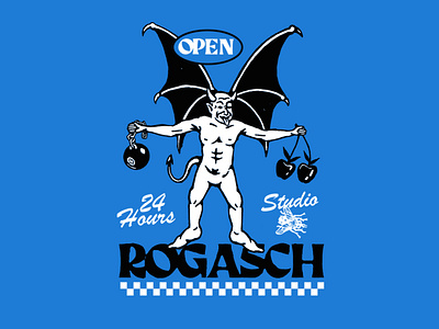 Brand Assets - Rogasch Studio artwork branding devil graphic design ill illustration logo packaging print satan web