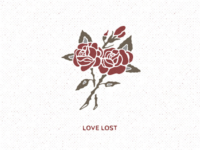 Love Lost Rose flash flower illustration love percy waters rose traditional tattoo typography