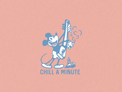 Chill A Minute beers chill design graphic design illustration mickey mouse relax